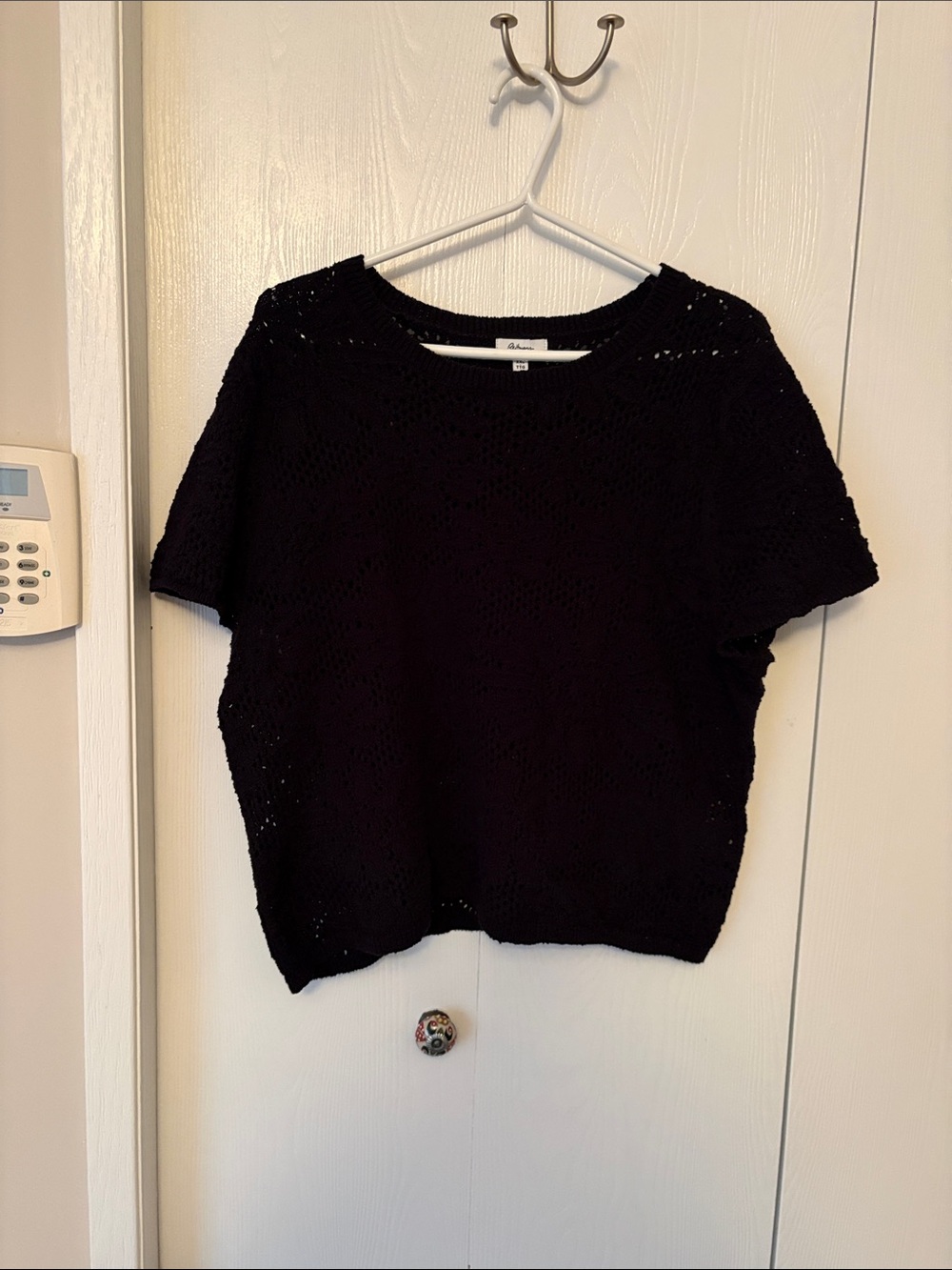 Reitmans Black Short-Sleeve Knit Sweater